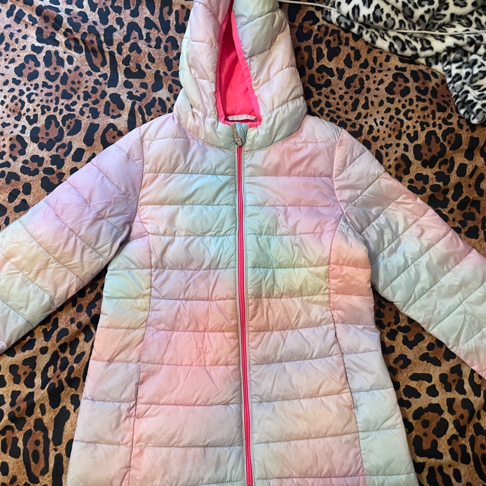 Xl Amazon essentials kids coat, pastel colors